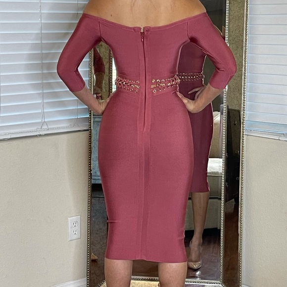 Beautiful bandage pink dress - Picture 2 of 5